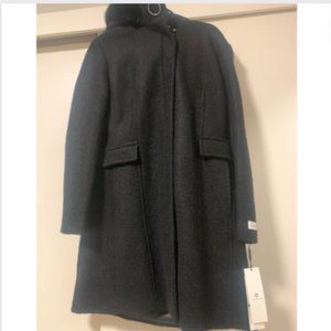 Calvin Klein Coat with Detachable Fur Hood
